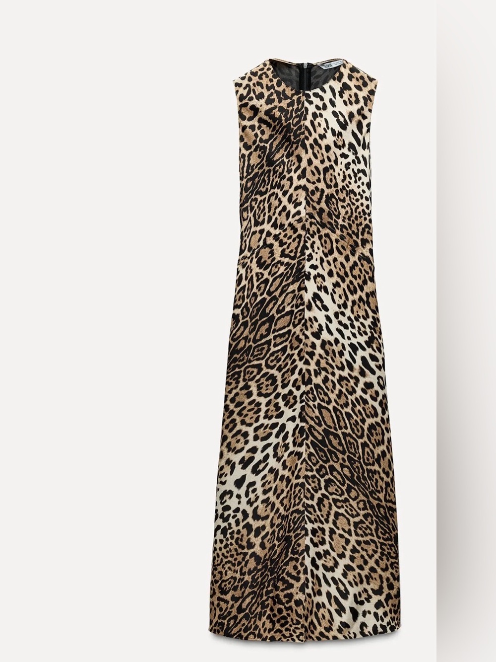 Zara Leopard Print Maxi Dress in Brown and Black